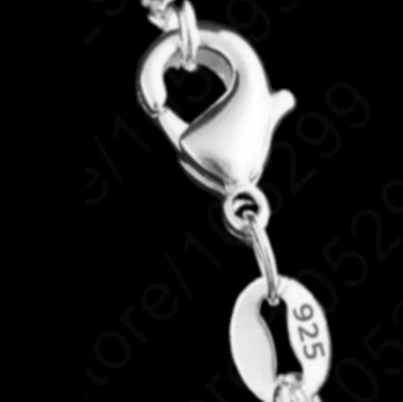 Mexican Laguna Lace Agate, Blue Topaz 925 Sterling Silver Pendant Necklace - Picture 5 of 5